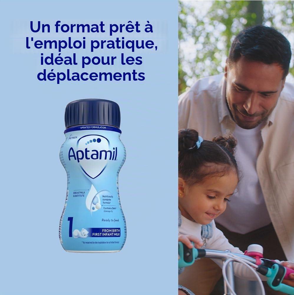 Aptamil 1 Premier Lait Liquide 200 ml Lot de 12