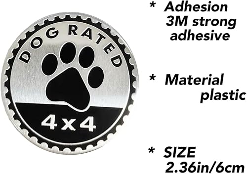 Miniatura 10 de Adhesivos redondos de metal para automóvil, 4 x 4, emblemas de metal 3D, calcomanías de insignia de automóvil, compatibles con Jeep Wrangler,