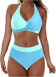 Conjunto de bikini de mujer con espalda descubierta sexy top bikini con efecto push-up, traje de baño de dos piezas con espalda desnuda, top de bikini para hombre, rojo