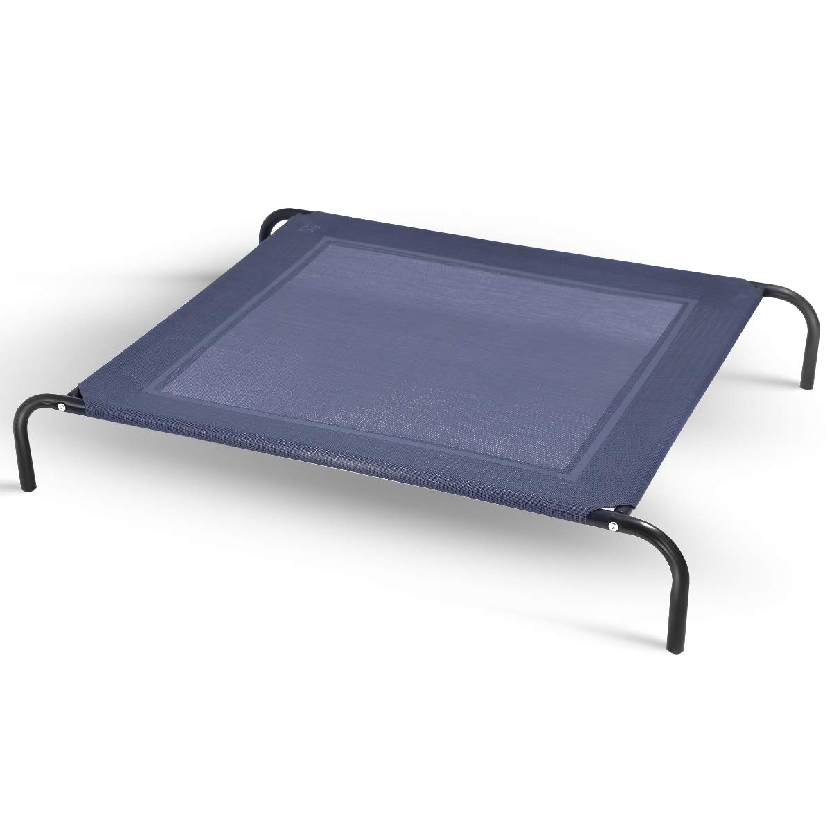 COSTWAY Metalowe legowisko dla psa, na lato, legowisko dla psa, do ogrodu, na zewnątrz, sofa dla psa, do użytku na zewnątrz, legowisko dla psa, obciążenie do 50 kg, legowisko dla kota, 110 x 80 x 18