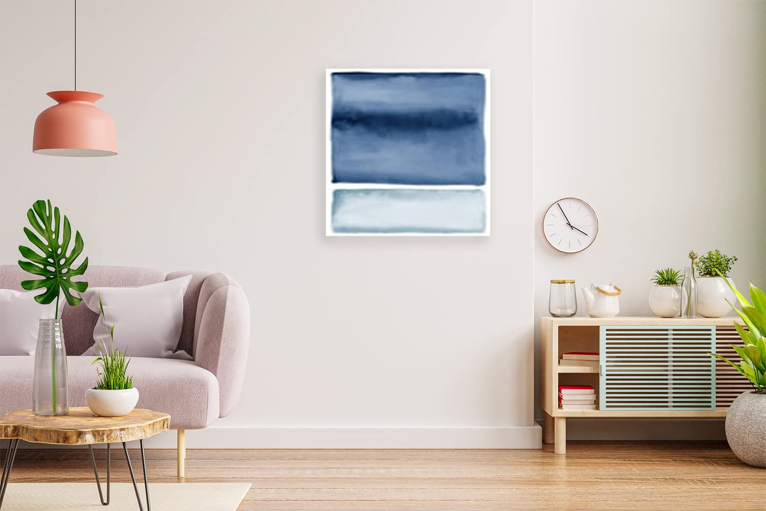 XtremeSkins Designs Print Wooden Framed Canvas Wall Art Decoration Poster (14x14 Inch) - Coastal Focus Canvas A