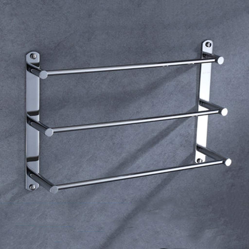 NEECS Porte-Serviettes Mural en Acier Inoxydable, Porte-Serviettes à Trois Couches, Moderne, en Acier Inoxydable Sus 304, Cuisine, ménage (Couleur: 80 cm) (40 cm)