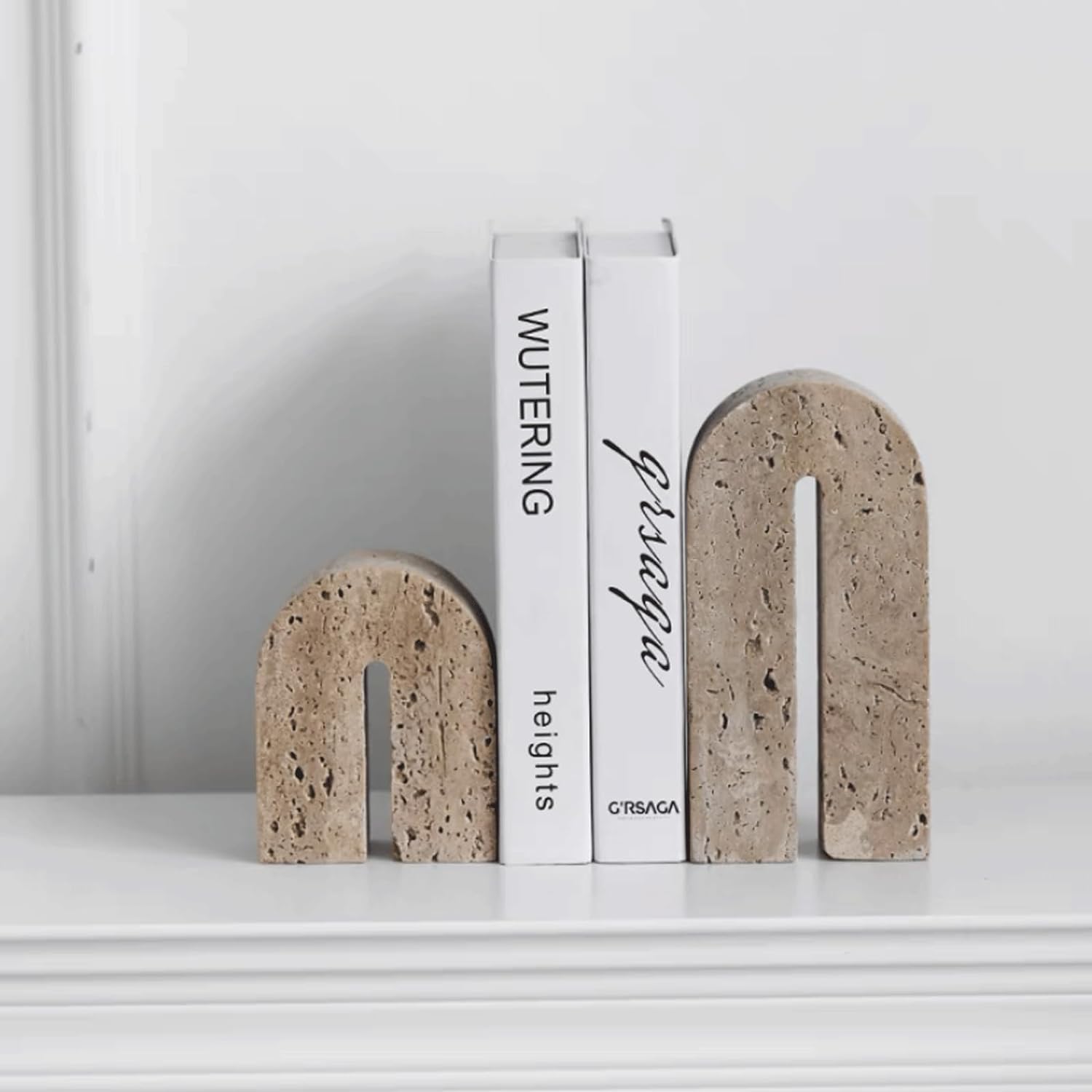 Sujetalibros Sujetalibros de Piedra, prácticos y Elegantes sujetalibros para el hogar y la Oficina, Tapones creativos para Libros, Extremos Decorativos para Libros, fácilmente accesibles