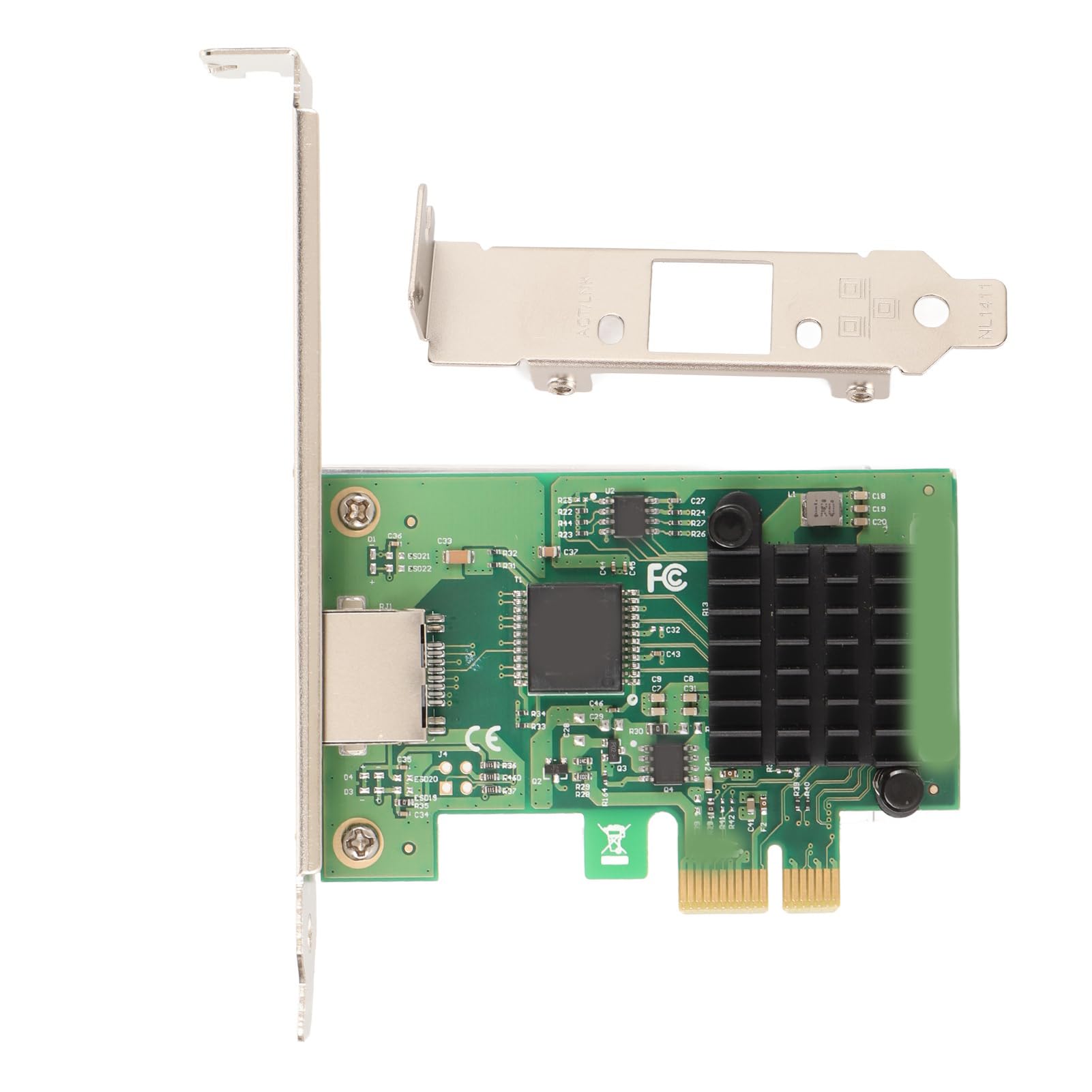 Adattatore di Rete Ethernet I226 T1 PCIe X1 2.5G, Scheda Server PCIe con Porta RJ45, Adattatore Server Gigabit Ethernet