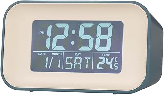 Acctim 15869 Alta Blue Wecker mit Innentemperatur