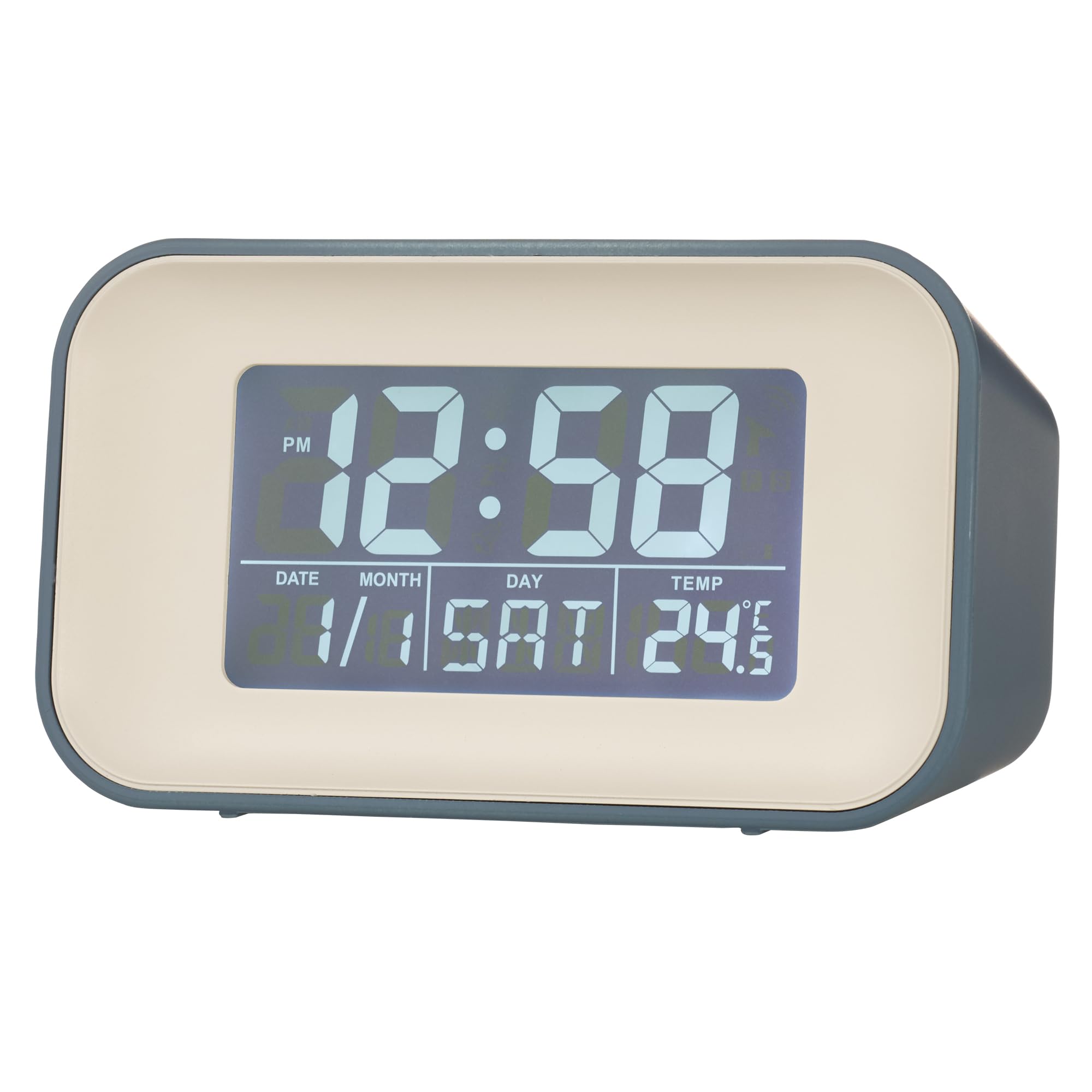 Acctim Blue 15869 Alta Alarm Clock With Indoor Temperature