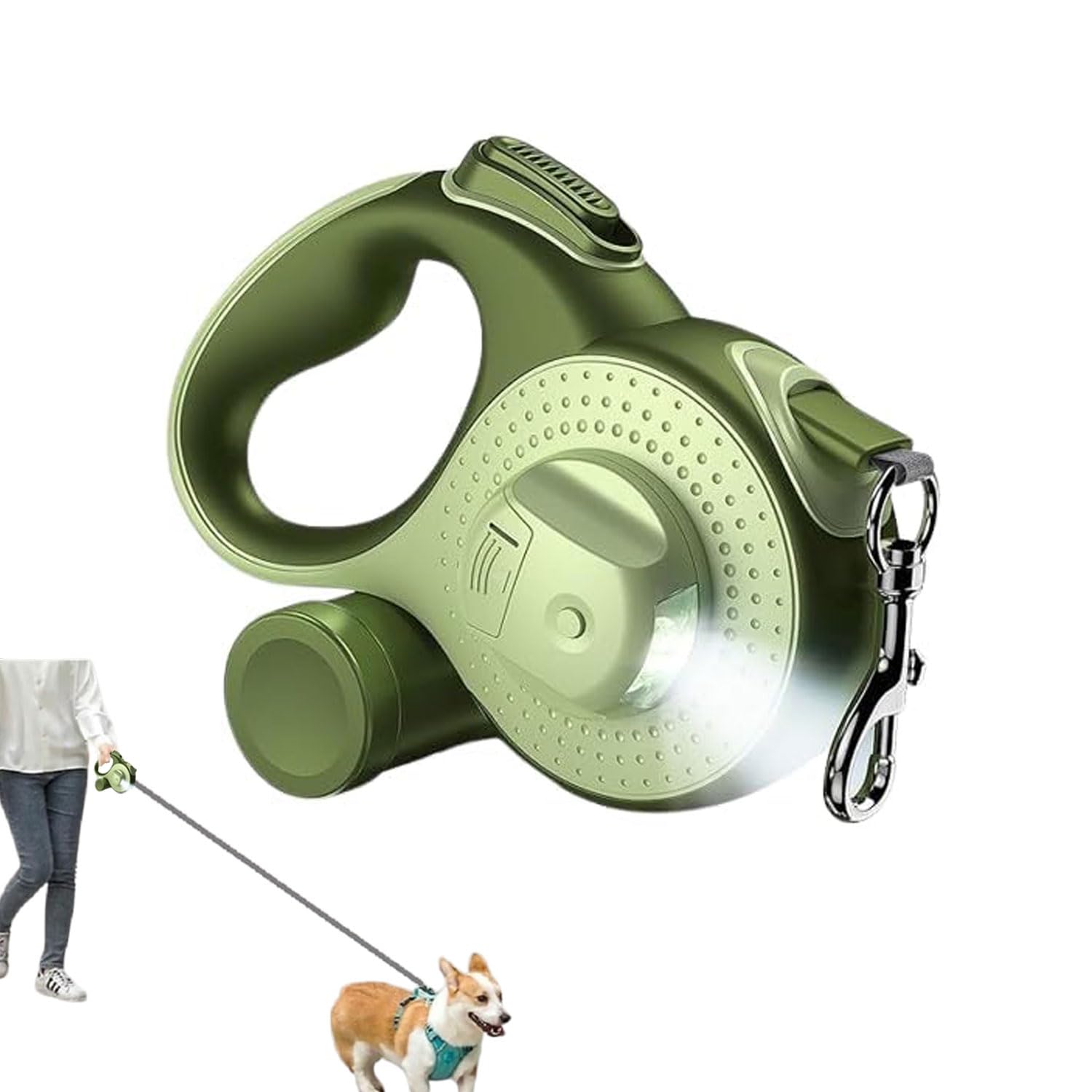 Laisse rétractable anti-traction pour chien 8m résolvant les chocs