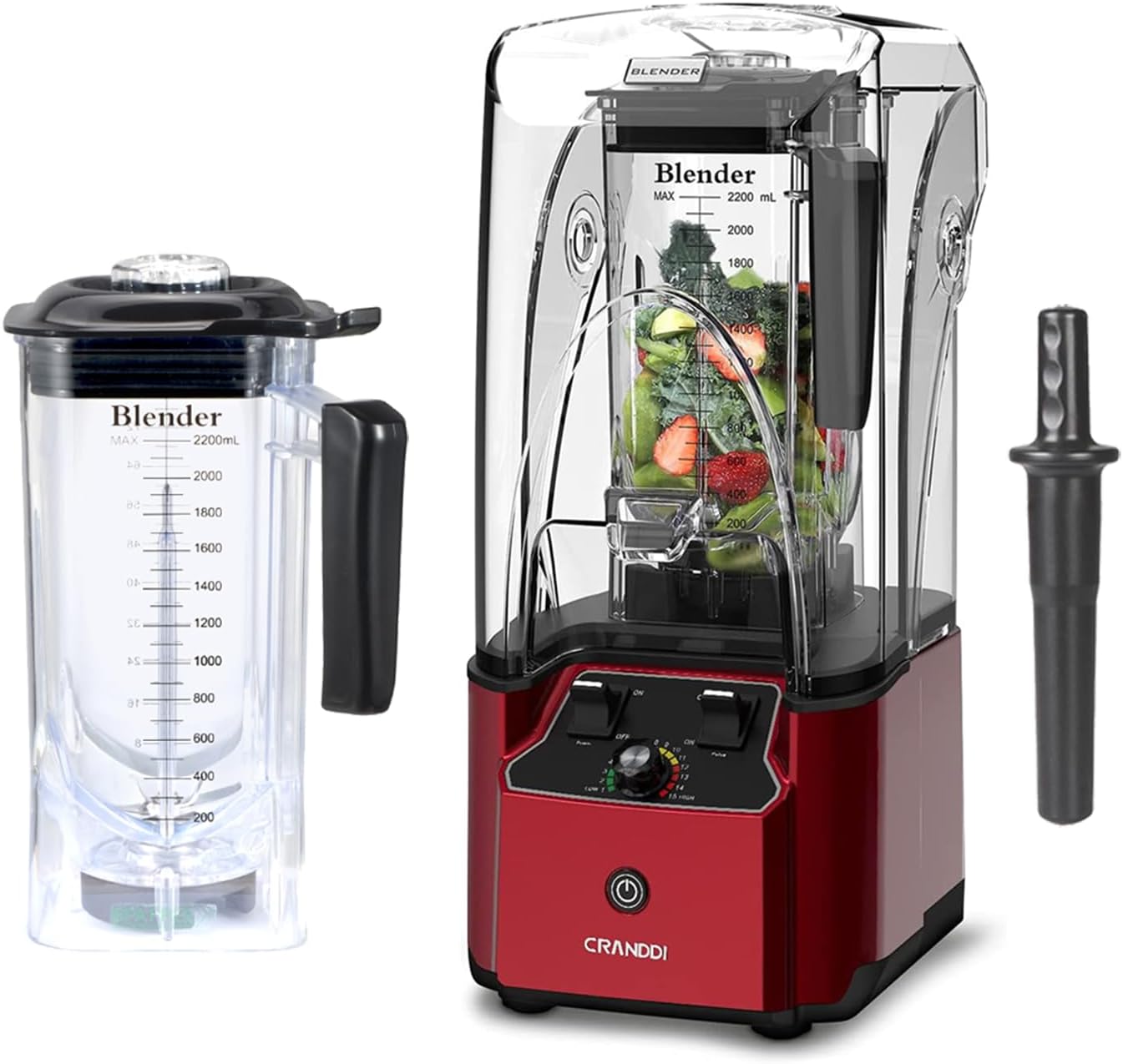 Commercial Quiet Blender K90 with Spare Cup