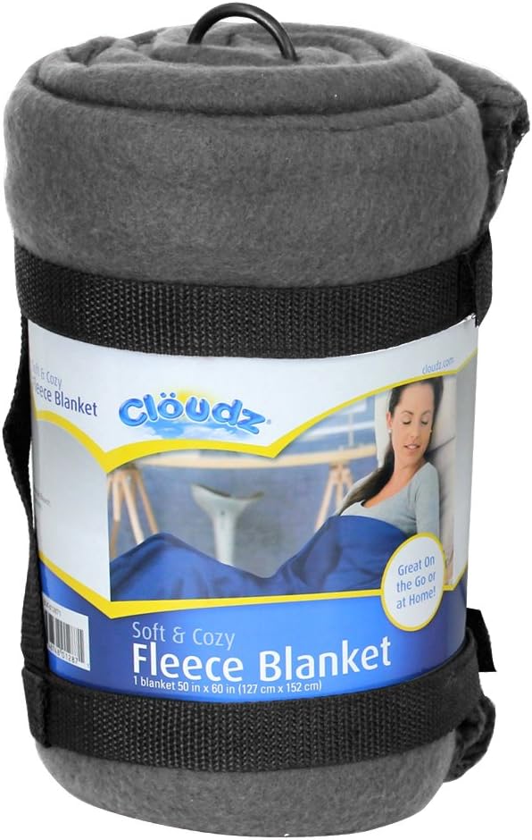 Cloudz Fleece Travel Blanket - Grey