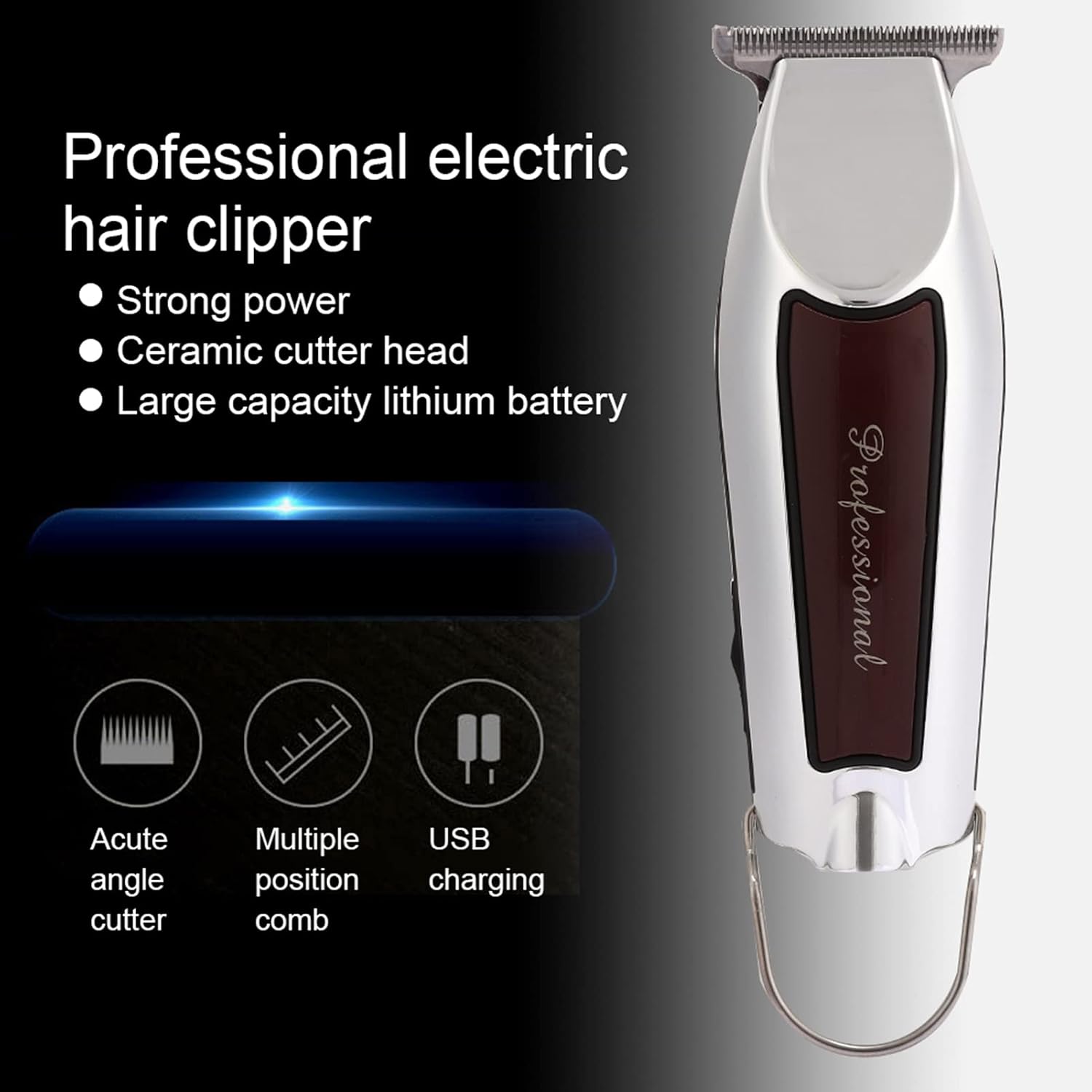 CCYLEZ Electric Hair Clippers,Electric Hair Trimmer,USB Rechargeable Hair Modeling Carving Shaver,Hair Clipper Trimmers Hair Cutting Trimmer Professional (USB Specifications)