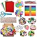 Yuragim Lavoretti Creativi per Bambini, Kit Artigianali per Bambini, DIY Art Craft Set, Colorati Forniture per Arti e Mestieri Set Fai da Te,Giocattoli Educativi Regalo per Ragazzo Ragazza 456789 Anni