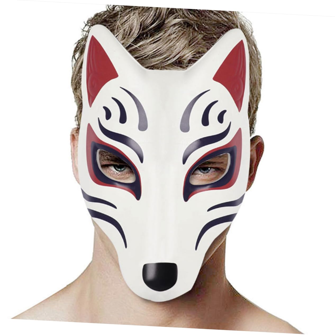 Healeved 8 Pezzi Maschere Vuote per Diy Maschere Fox per Pittura Maschera per Masquerade Leggera per e Attività