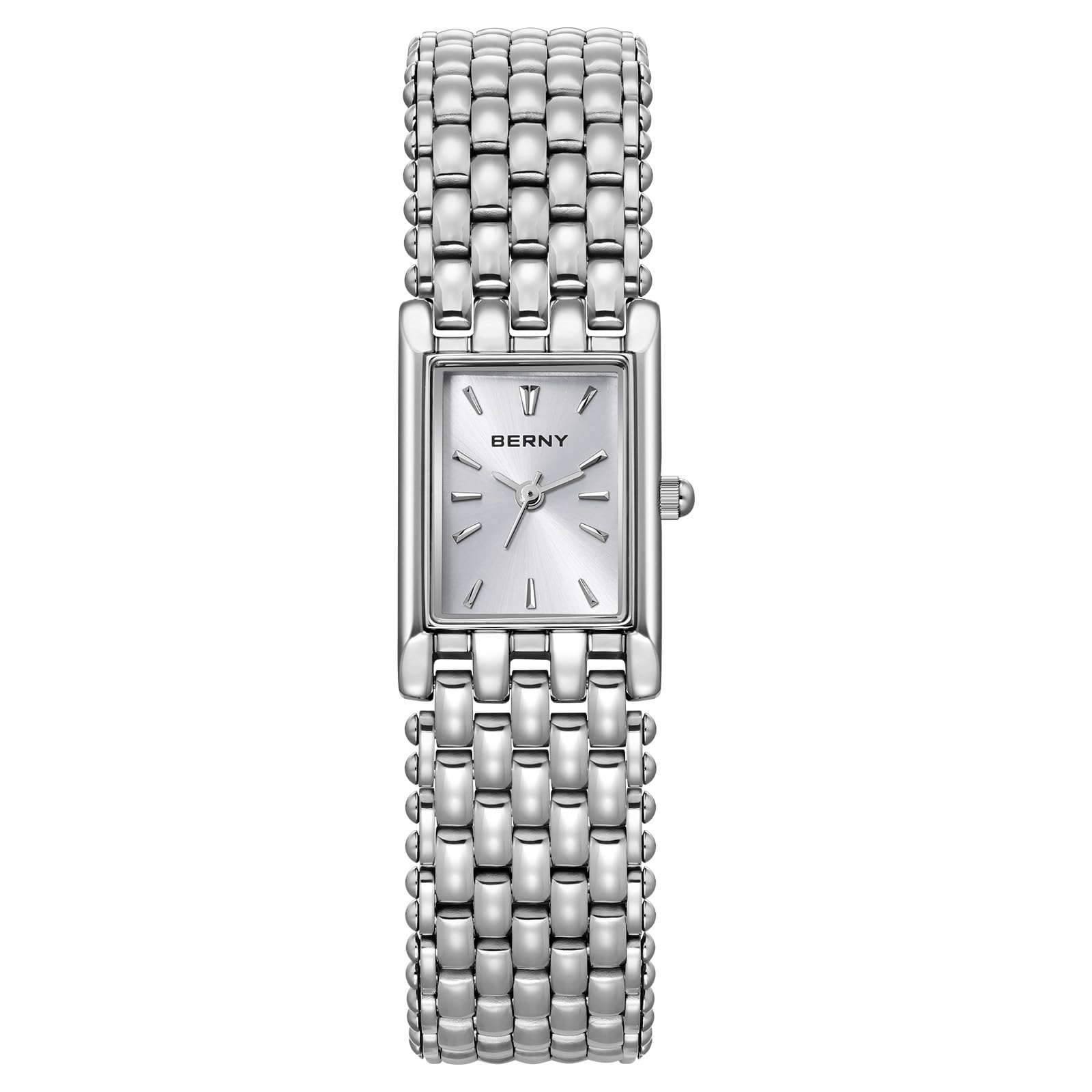 BERNY Orologi da donna Orologi al quarzo Acciaio inossidabile Banda Donna Piccolo Orologio Argento Casual Fashion Braccialetto Strumenti inclusi