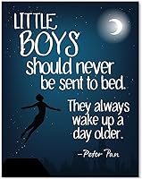 Vista 11 de Lone Star Art Peter Pan - So Come With Me Where Dreams Are Born - J.M. Barrie - 11x14 Unframed Typography Book Page Print - Great Neverland Gift &
