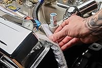 Vista 5 de Thermo-Tec 14030 Express Sleeve Aluminized Hose and Wire Protection, 3' x 1/2"- 1" I.D. , Plata