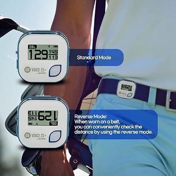 GolfBuddy Voice 2 Golf GPS/Rangefinder, White/Blue