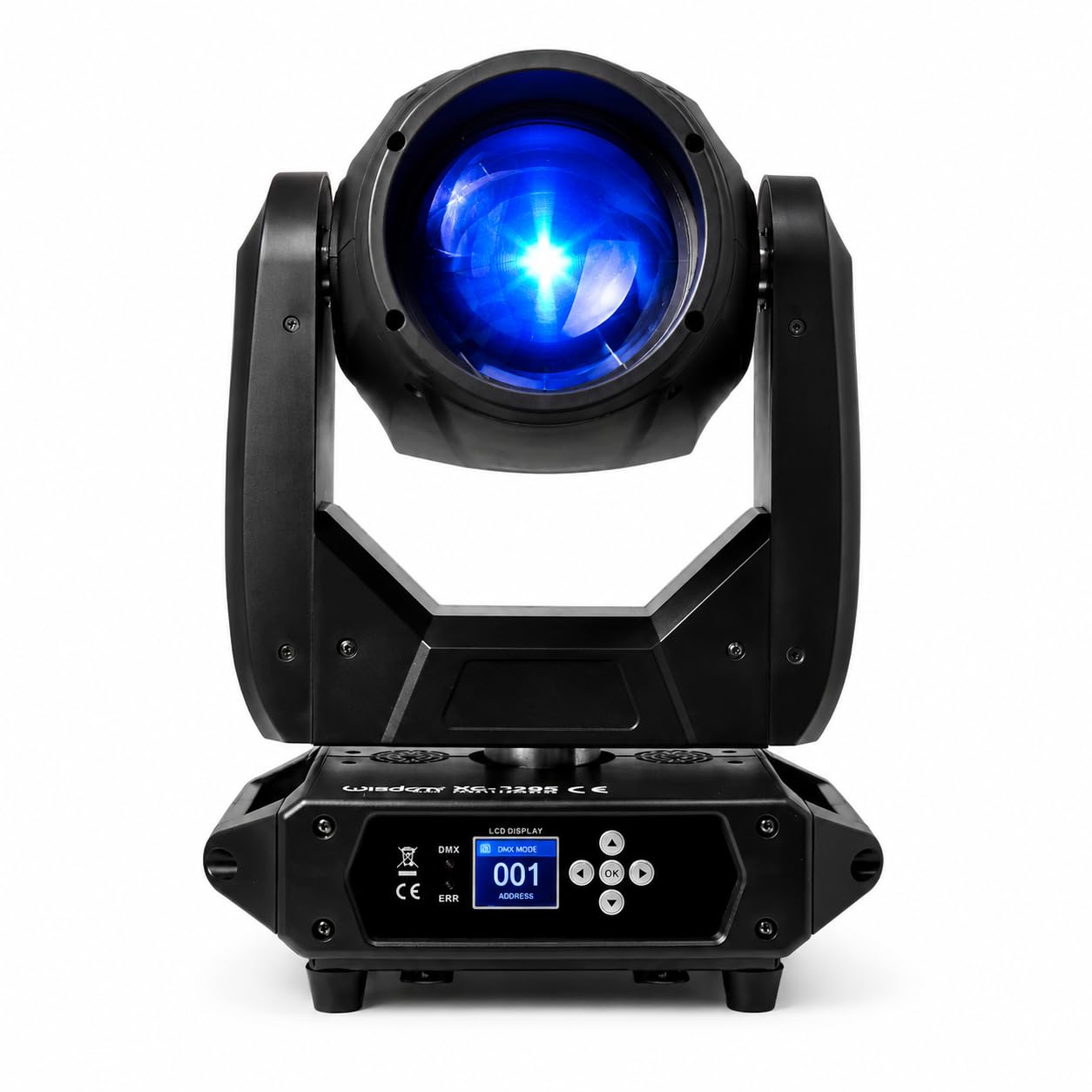 NLIGHTING Kit 2 Teste Mobili Beam 295W con Flight Case Professionale, Luci DJ DMX512 16CH, Fascio Beam 2°, 14 Gobos, Prisma, RGBW 8500K per Discoteca Eventi Palco Teatro
