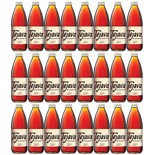 Tejava Original Unsweetened Black Iced Tea, 24 Pack, 12Oz Glass Bottles, Non-Gmo, Kosher, No Sugar Or Sweeteners, No Calories, No Preservatives, Brewed In Small Batches #TOP1