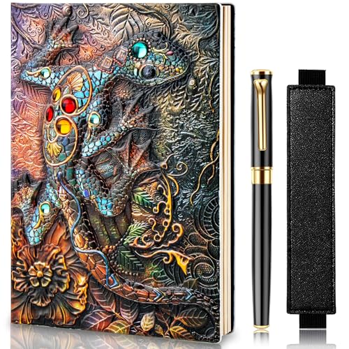 Carnet d'écriture A5 lézard pour vos récits et notes