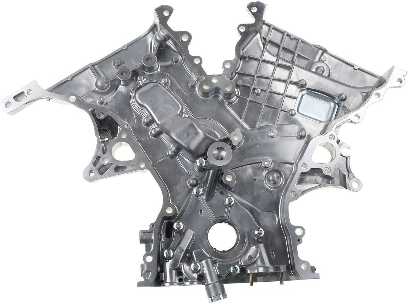 A-Premium Engine Timing Cover with Oil Pump Compatible with Toyota Camry 2007-2017 RAV4 Highlander Sienna Venza Avalon Lexus ES350 RX350 RX450h 3.5L