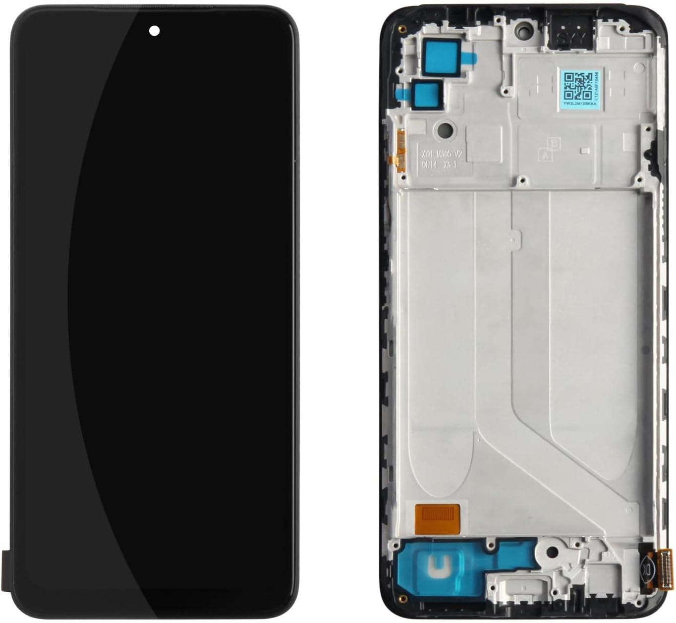 Incell for Xiaomi Redmi Note 10 4G/10s Screen Replacement 6.43 inch LCD Screen Display Touch Digitizer Assembly with Tools (Black with Frame)