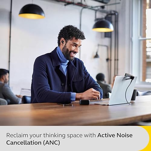 Miniatura 5 de Jabra Evolve2 - Auriculares Bluetooth inalámbricos con cancelación activa de ruido (ANC) y tecnología de voz multisensor de 4 micrófonos,