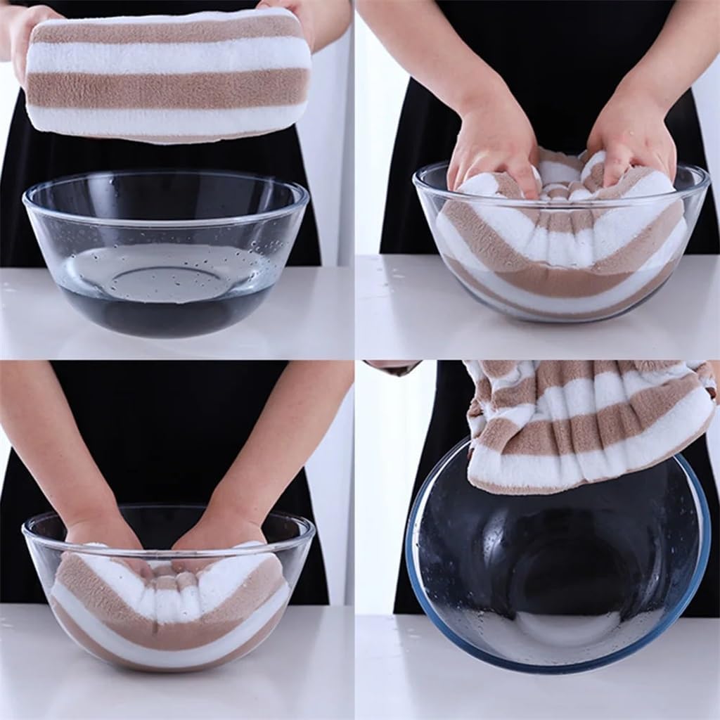 35x75 Cm Absorbent Striped Quick Drying Bath Towel Set Soft Faces Towel Fiber Bath Towel