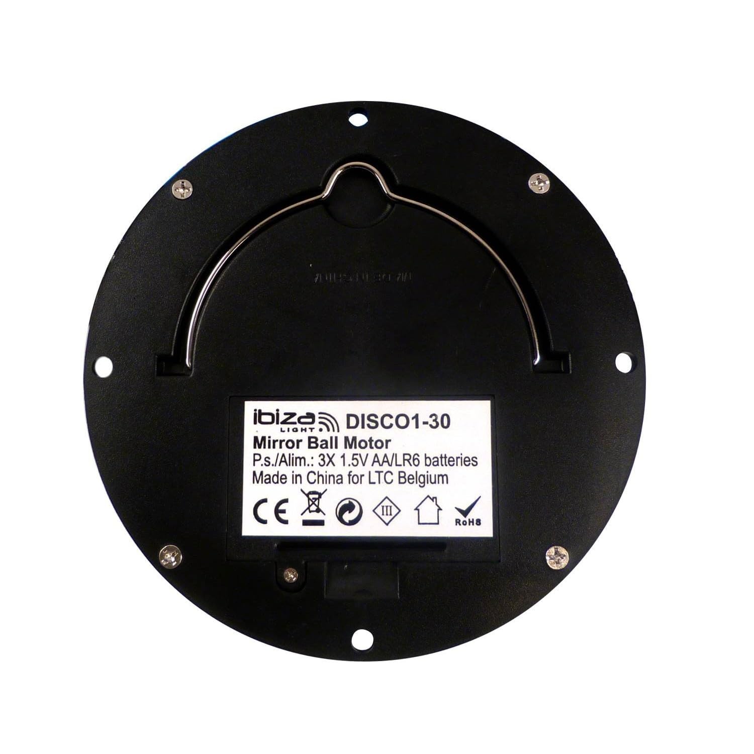 Boule à facettes 30 cm avec 18 LEDs - Globe à facettes - Multicolore
