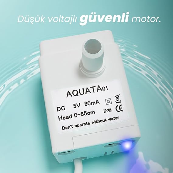 Aquata Yedek Su pompası Kedi Su Pınarı Yedek Motoru