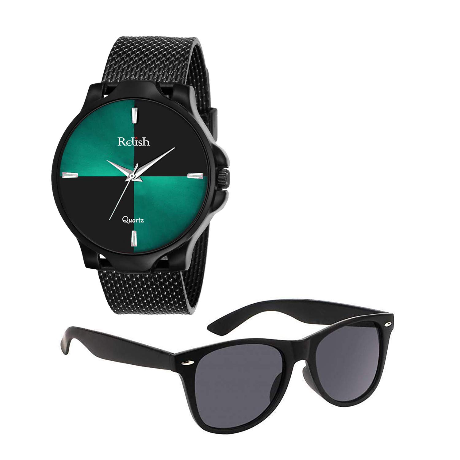 Relish Analog Watch and Sunglasses Combo for Mens and Boys (Black) (B08LZHL4B6) Amazon Price History, Amazon Price Tracker
