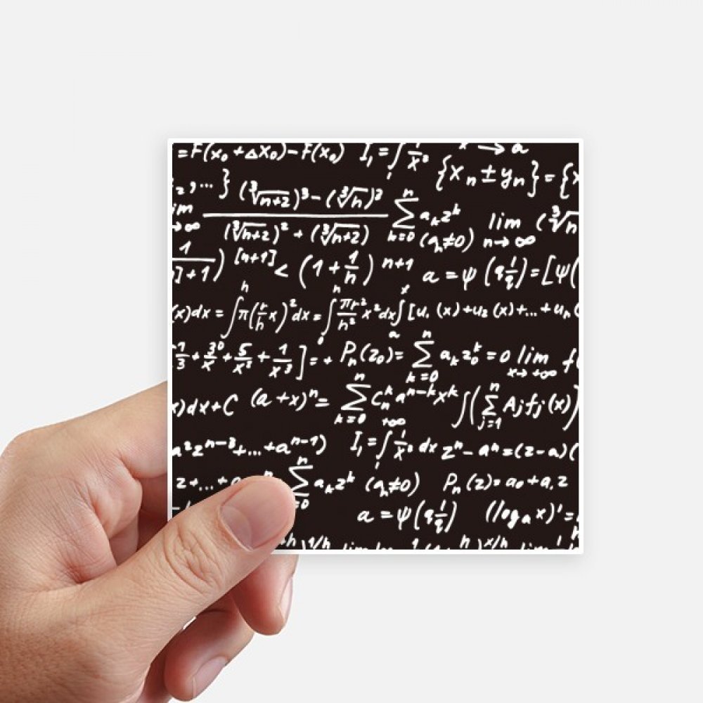 Autocollant mathématique de 10 cm pour décorer un ordinateur portable ou une gourde