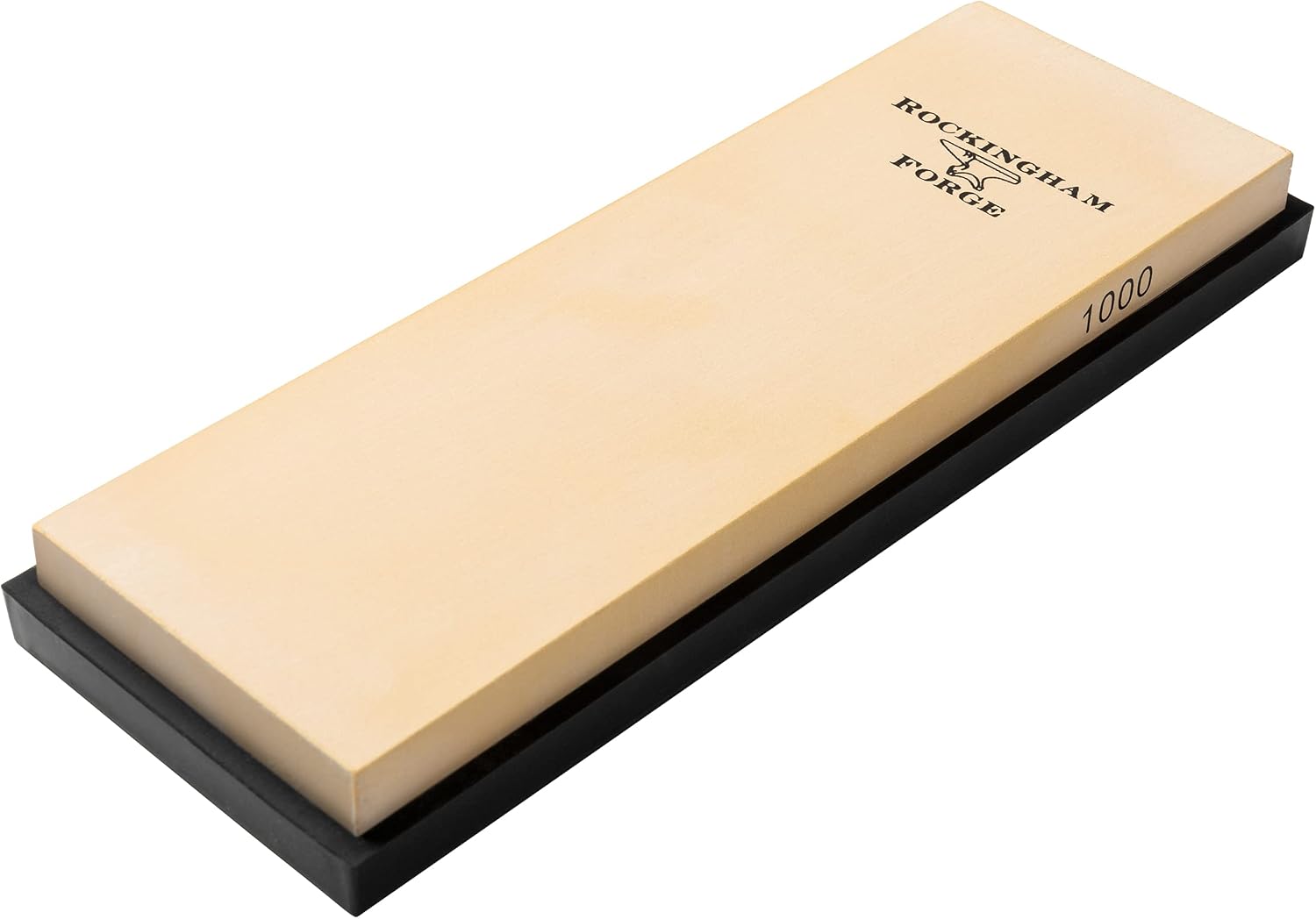 Rockingham Forge Ceramic Whetstone, Medium 1000 Grit, Professional Quick & Easy Knife Sharpening Stone with Non-Slip Base