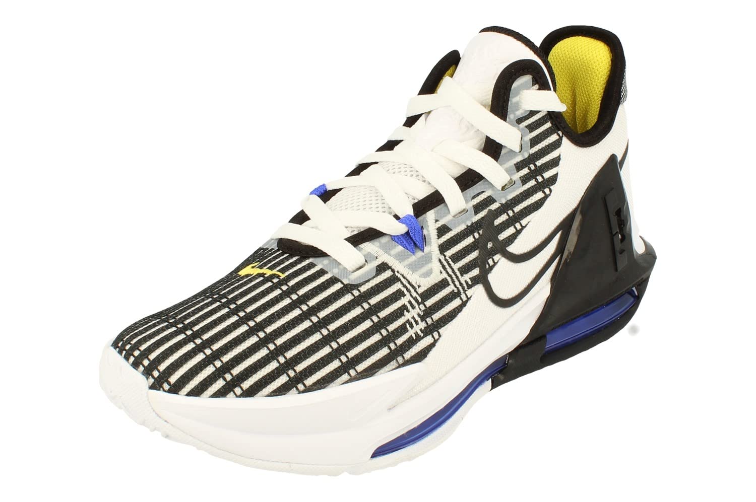 Nike Lebron Witness VI Mens Basketball Trainers CZ4052 Sneakers Shoes (UK 8 US 9 EU 42.5, White Black Persian Violet 100)
