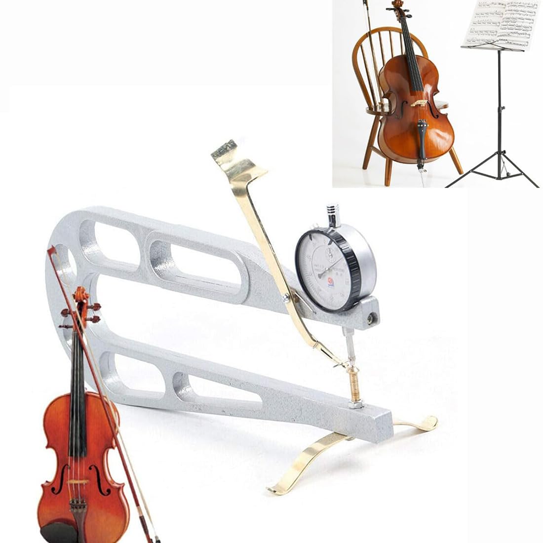 Indicateur d'épaisseur de violon de haute précision à cadran résistant aux chocs
