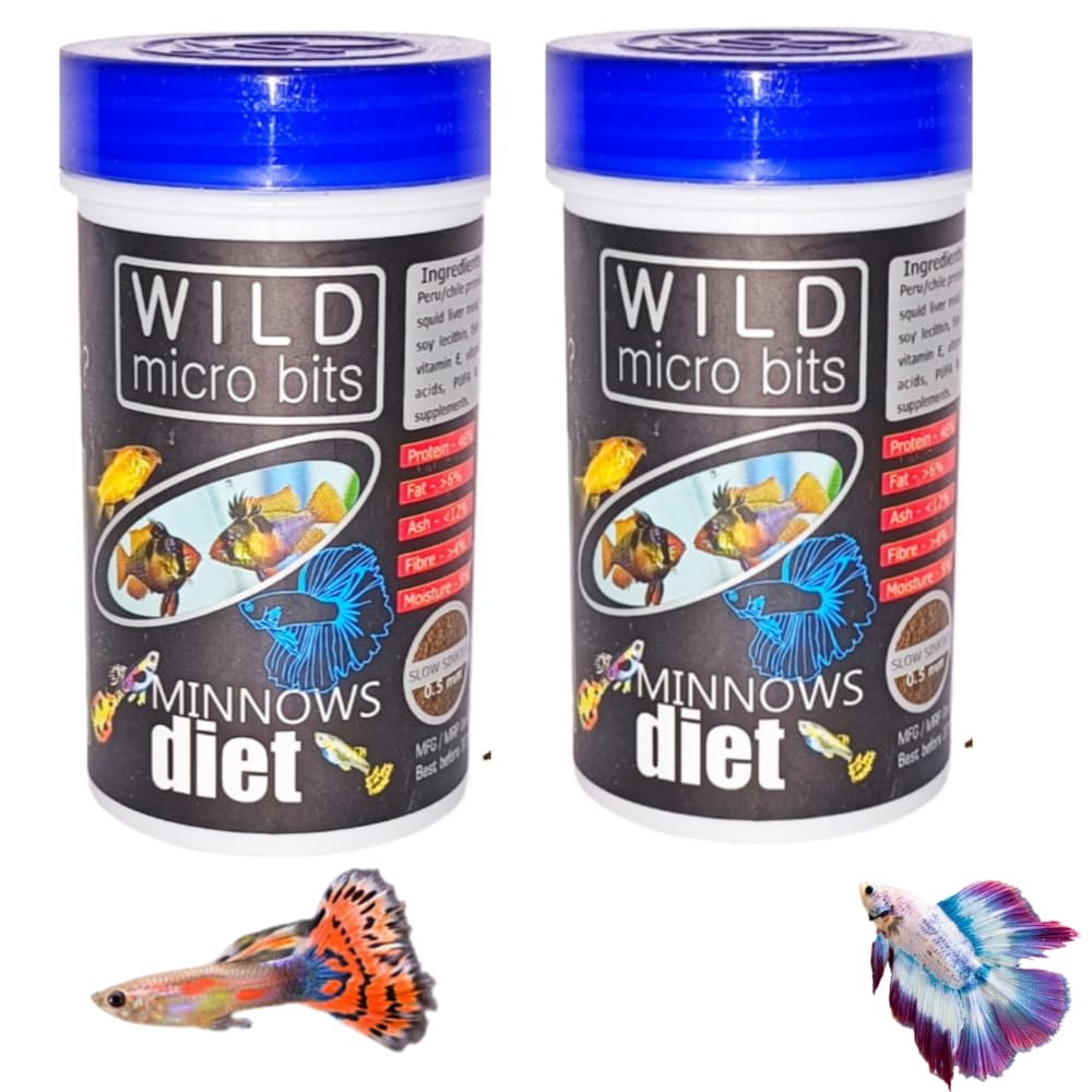 Jeffrey Wild MicroBits Minnows Diet Fish Food & Micro Pellets Fish, 30g (Pack of 2) (B0CVS6MSSW) Amazon Price History, Amazon Price Tracker