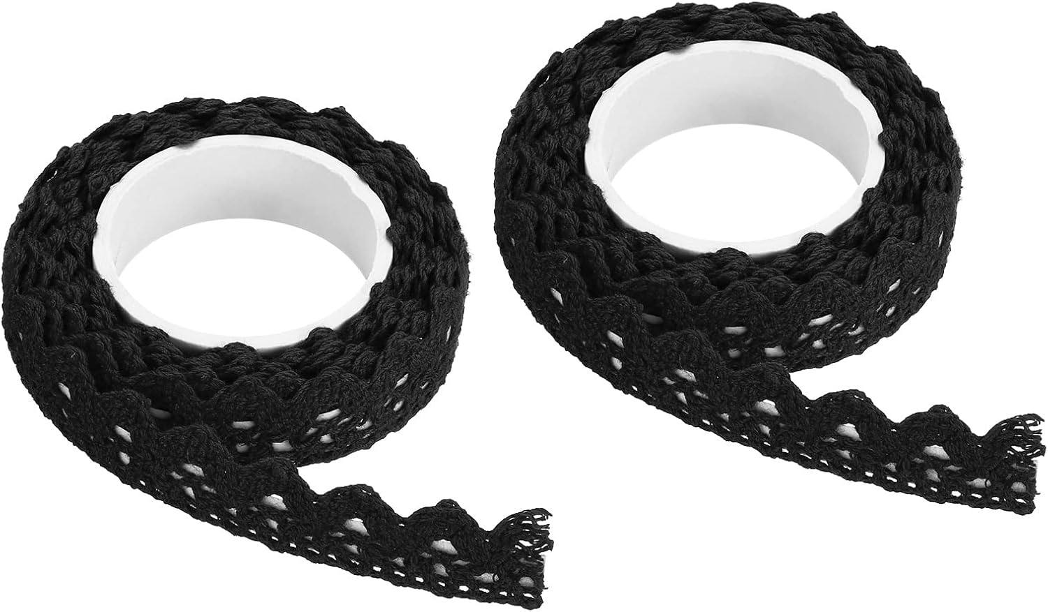 PATIKIL Lace Ribbon SelfAdhesive Lace Tape, 2 Rolls Cotton