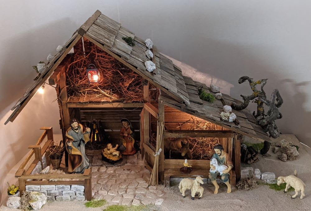 Krippe Krippenbausatz heimatlich alpenländisch Krippenbau Krippe selber Bauen Weihnachten DIY
