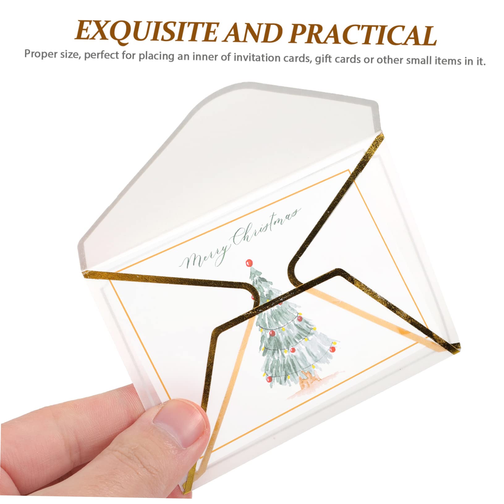 Angoily 5 Series Sobres Transparentes Vintage Para Tarjetas Paquete Para Invitaciones De Bodas Tarjetas De Felicitación Y Notas De Agradecimiento Elegante Y 20 Piezas X 5