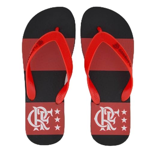 Chinelo Flamengo Manto 81 Vermelho e Preto