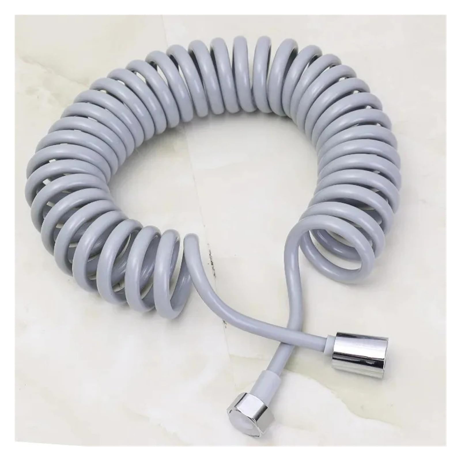 Manguera de ducha retráctil de 2 m, flexible G1/2, manguera de agua universal para baño, baño de mascotas, higiene personal, plástico de fácil instalación