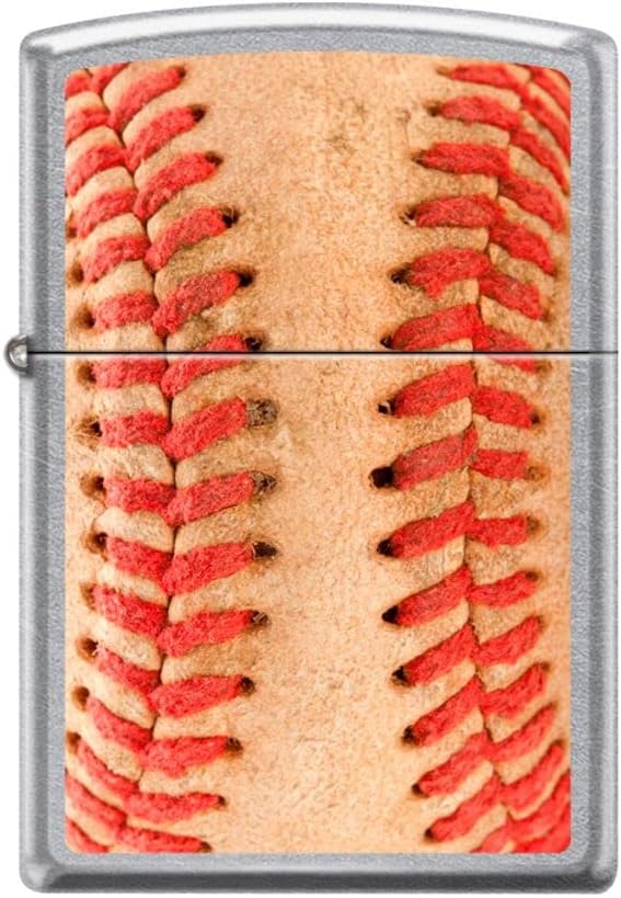 Zippo Lighter- Baseball Ball Stitching Street Chrome Windproof Lighter #Z5228