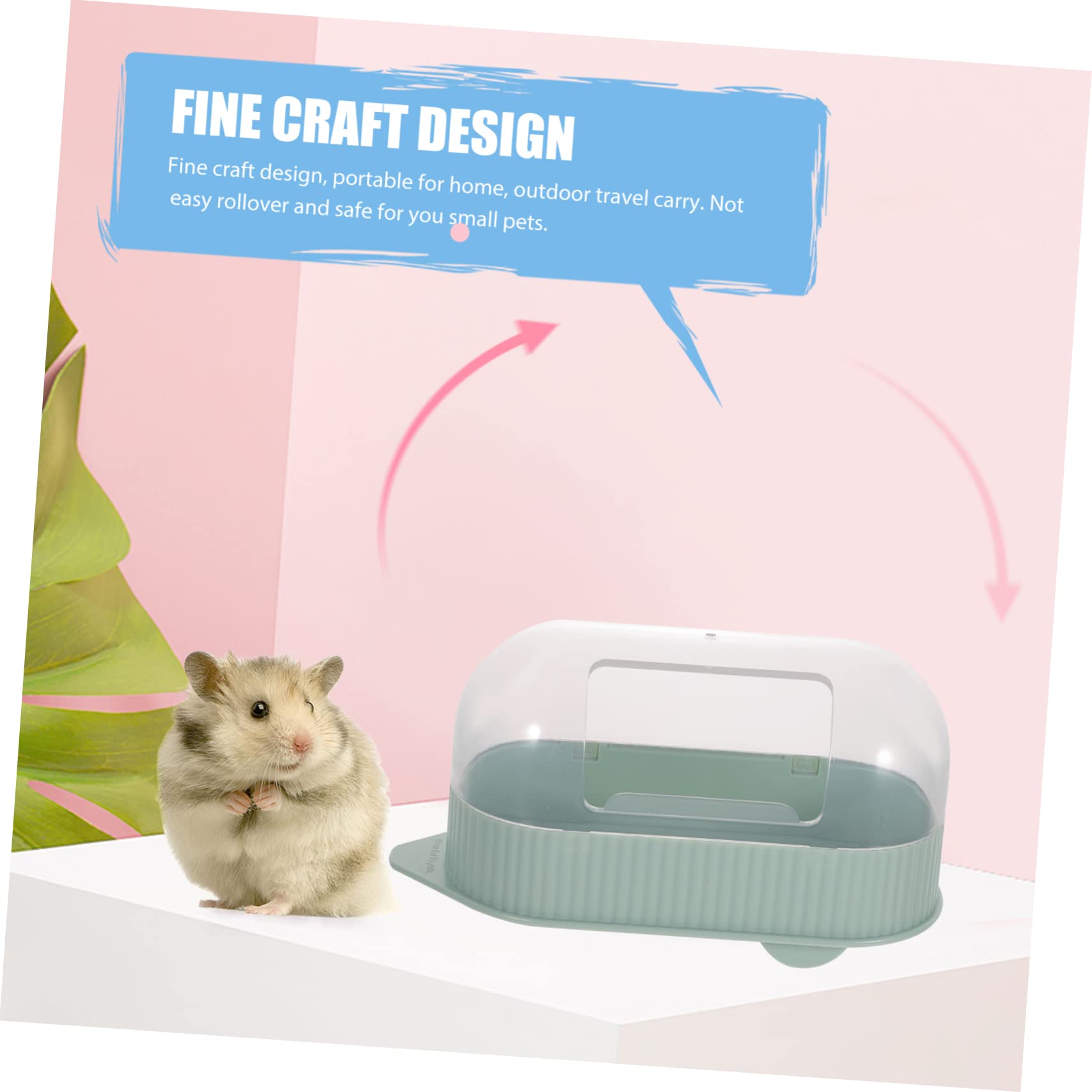 Keramik Hamsterbadewanne Grün - Sandbad Für Kleine Nager 14x8.5x7.5cm