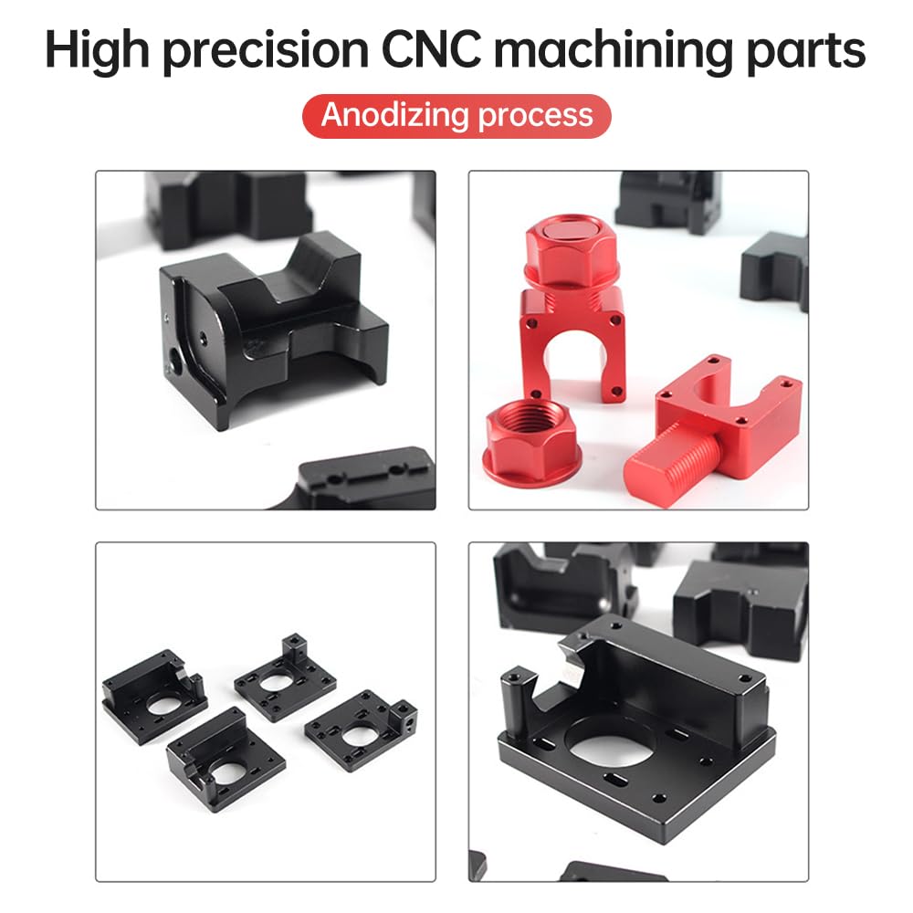 Jemora Accessorio per stampante 3D Parti in lega di alluminio compatibili con la macchina da stampa 3D VOR 0.2 R1 Parti del telaio in metallo CNC leggero fai-da-te aggiornato con kit di viti
