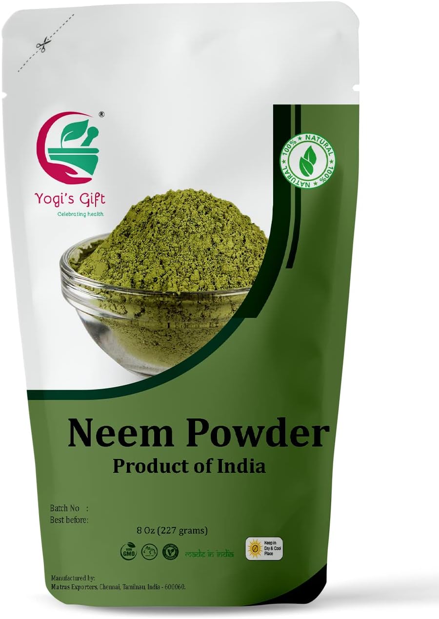 NEEM Powder 250grams, green, 250 g (Pack of 1)