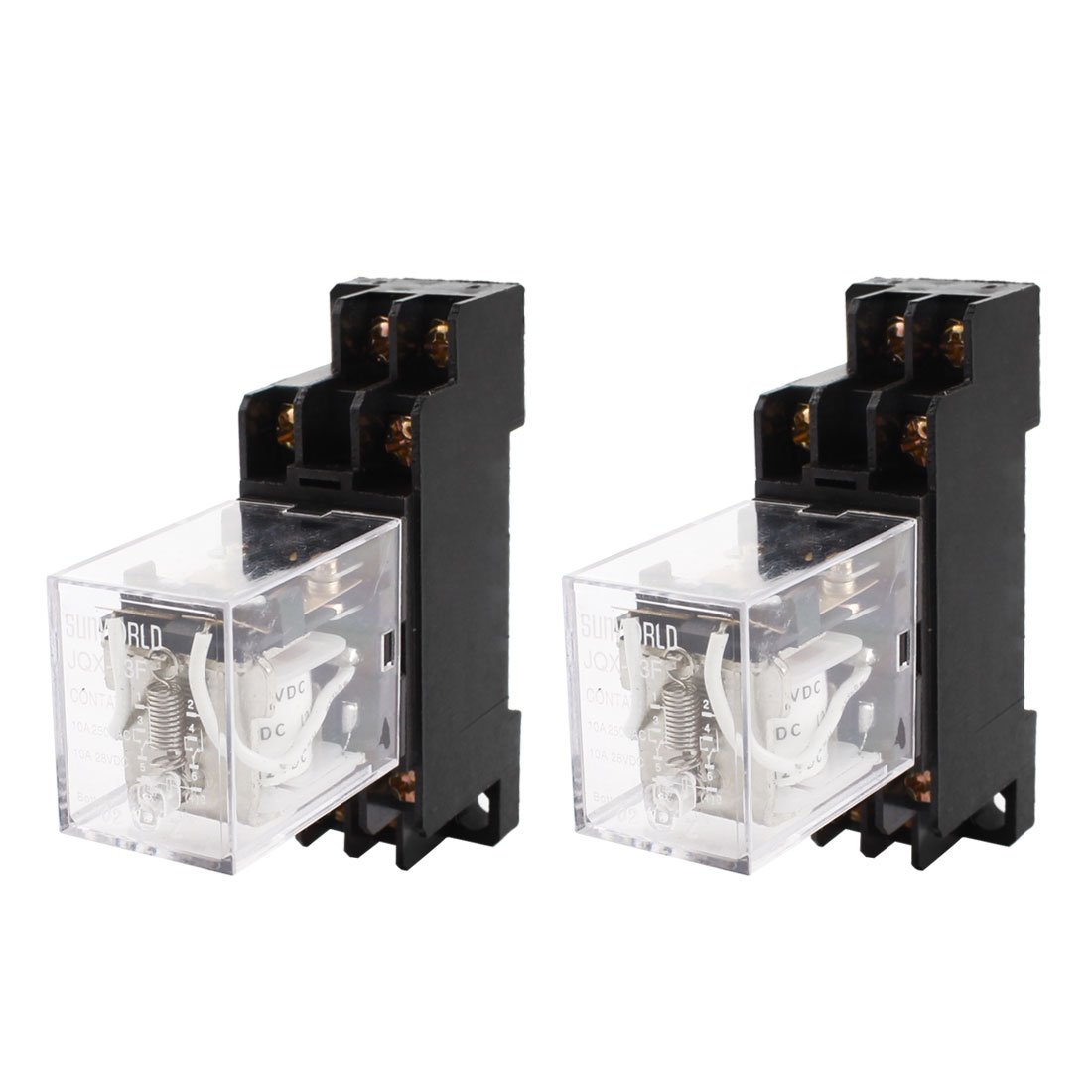 3x Bobina De Elétrons Led Vermelha Dpdt Jqx-13f Ly2 Ac 24v D  Jm