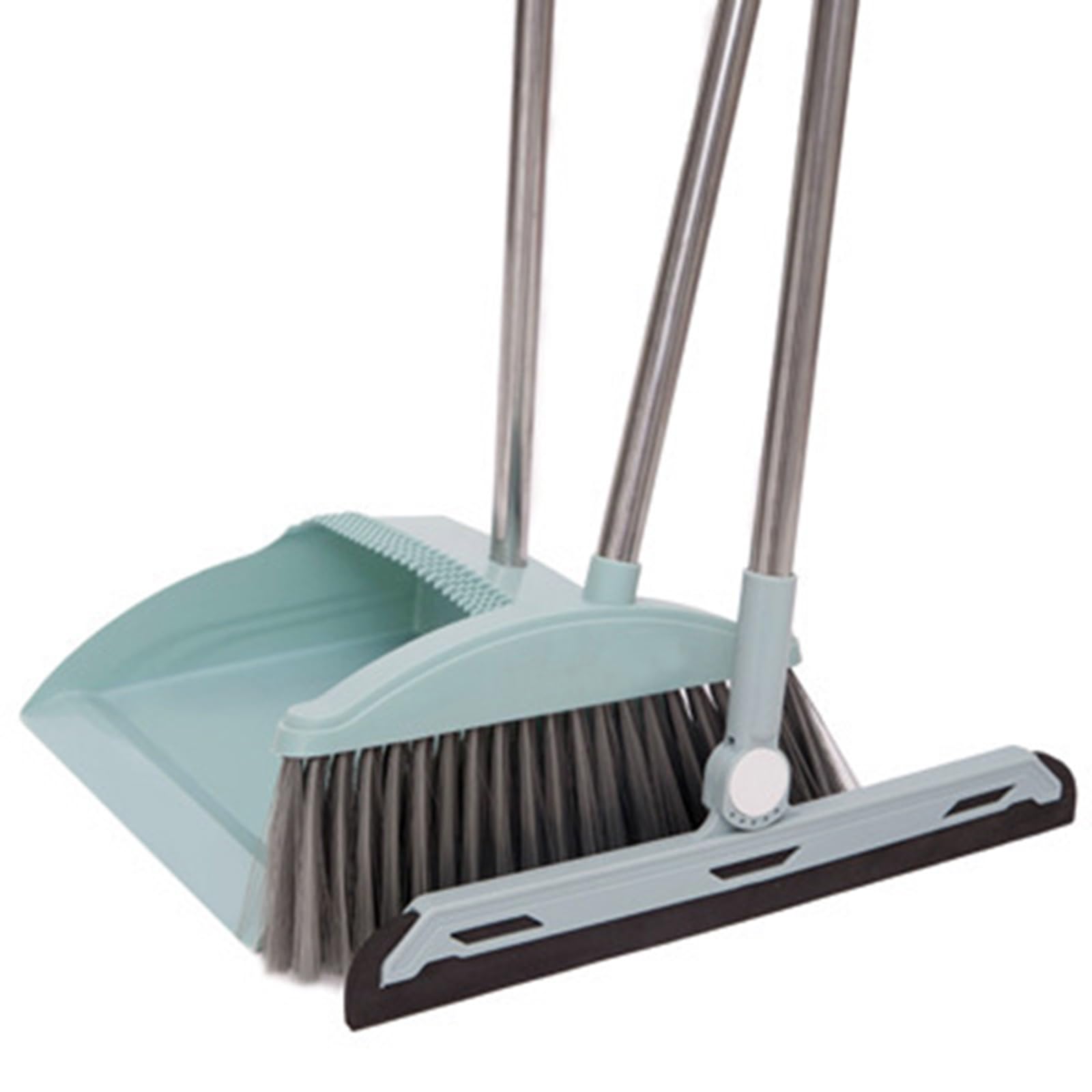 Besen- und Kehrschaufel-Set, Standbesen-Kombination, Haushaltsreinigungsbesen-Kombination, weicher Besen, Kehrschaufel-Set für Küche, Schlafzimmer, Büro,C