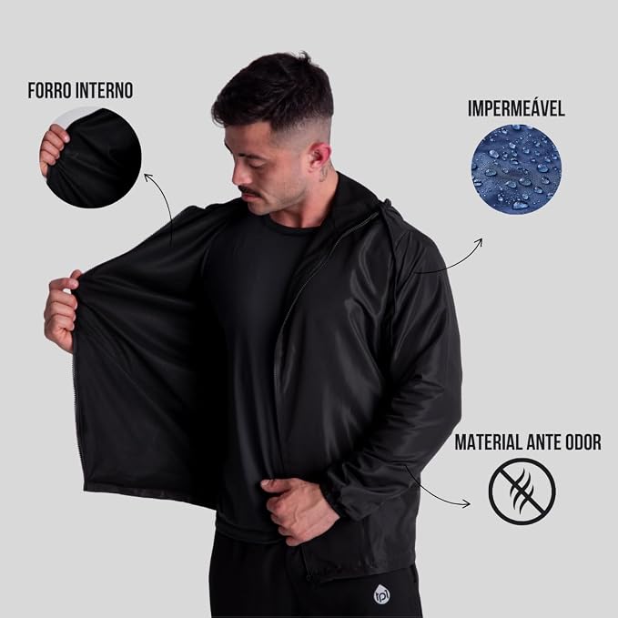 Corta Vento Masculina Jaqueta 100% Forrada