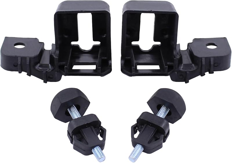 Kit de batentes do capô e suportes de montagem dos faróis MOTOKU para Ford e Lincoln – Conjunto com 8 peças