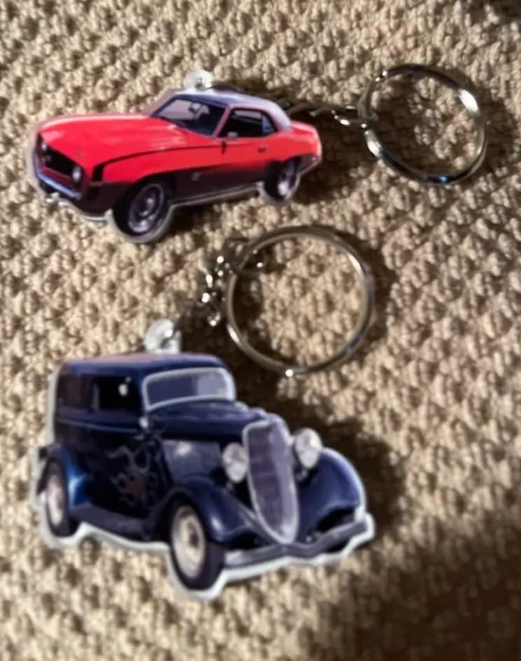 Vista 4 de Kool-Kool - Llavero de fotos personalizado para los amantes de las carreras de arrastre por Kool-Kool, regalos de cumpleaños para el día del padre