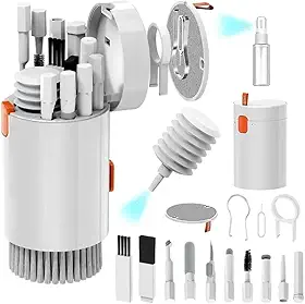 Kit Escova Limpeza 20 em 1 para Eletrônicos – Teclados, Fones de Ouvido, Câmeras, Celulares, acessórios e Mais - Roccamare